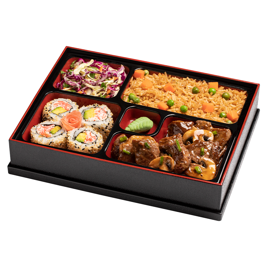 Bento de Carne Teriyaki